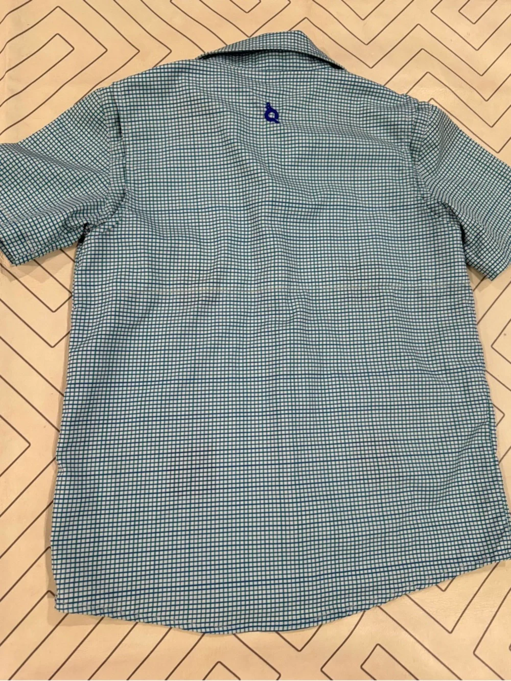 Blue Quail Checkered Fishing Guayabera Button Down - Picture 9 of 11